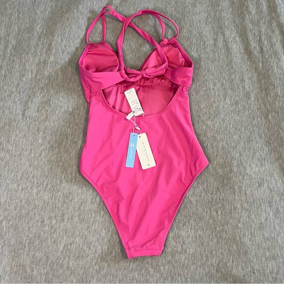 Cupshe Pink One Piece Swimsuit NWT - Picture 3 of 6